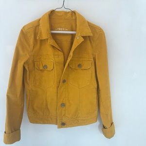 Gap corduroy mustard yellow jacket